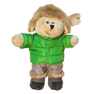 Starbucks Coffee Bearista Teddy Bear Plush 2011 104th Edition Trapper Hat Winter